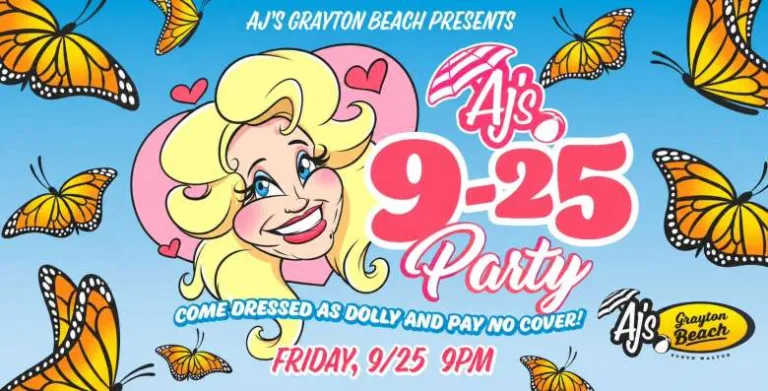 Dolly Parton 9-25 Party at AJ's Grayton Beach