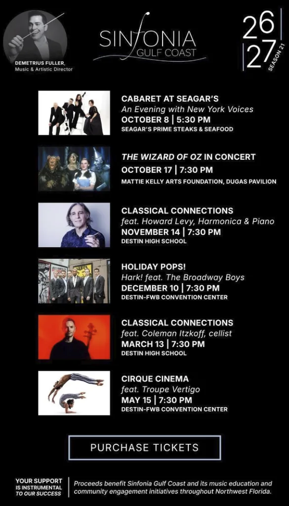 From Broadway to Oz: Sinfonia Season 21 Has It All