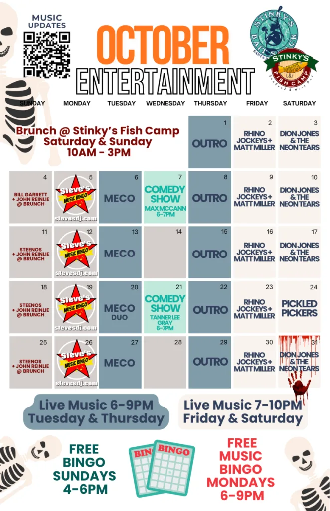 Free Bingo at Stinky's Bait Shack