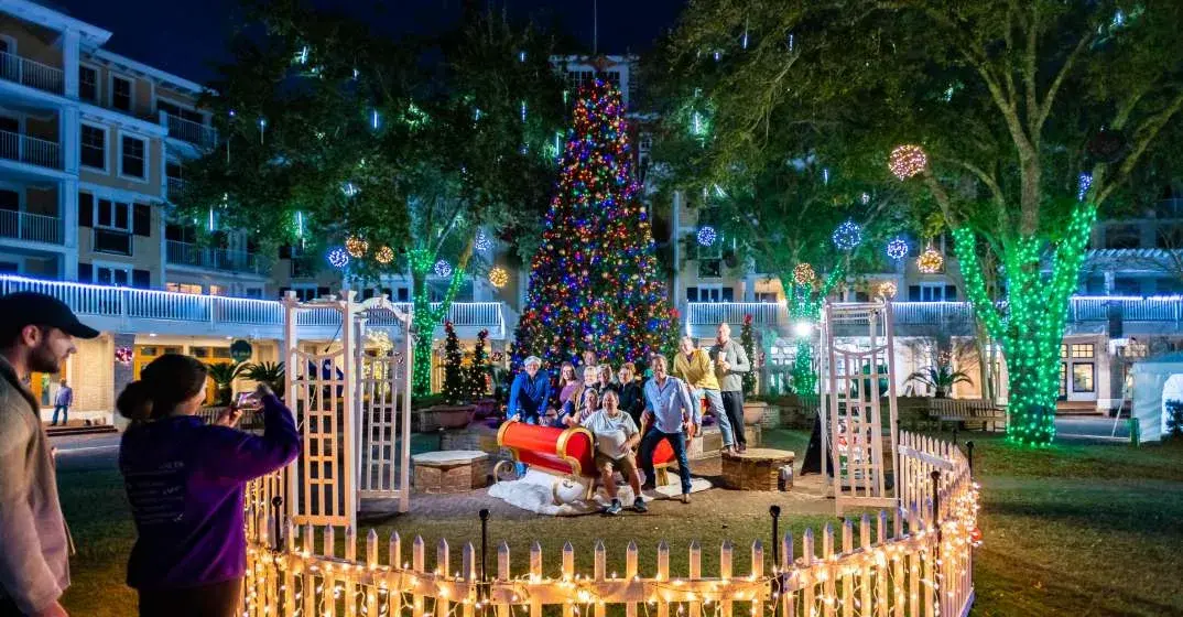 Celebrating The Season At The Village Of Baytowne Wharf In Sandestin