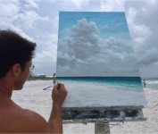 Joseph Cantin pleinair on beach.png