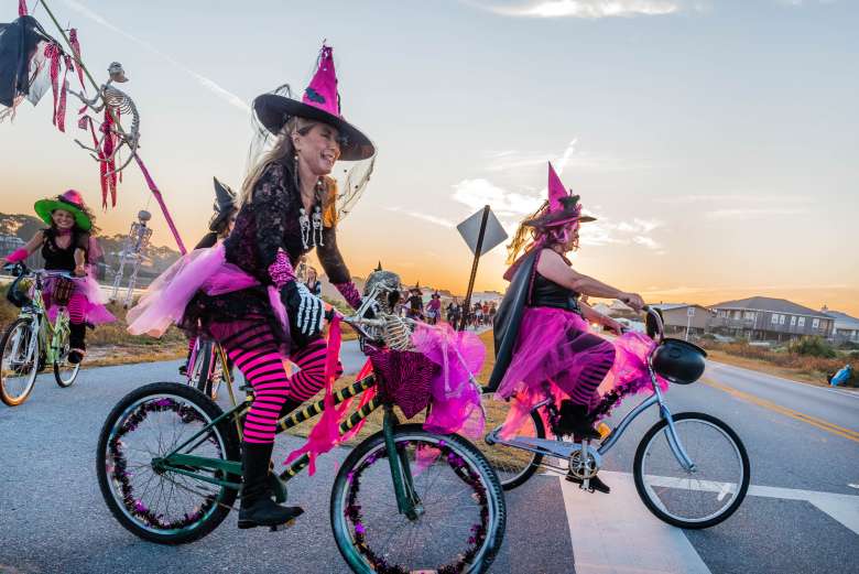 pink witch bike