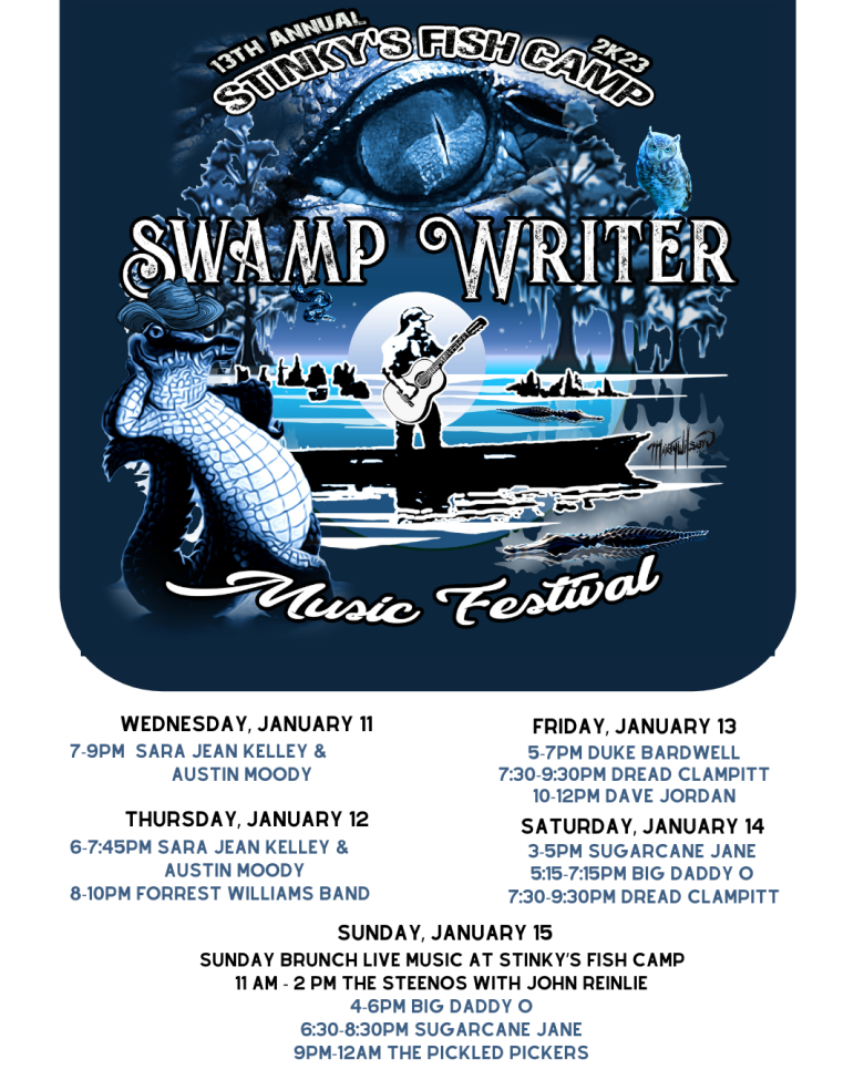 Stinky's Fish Camp Swamp Writer Music Festival 