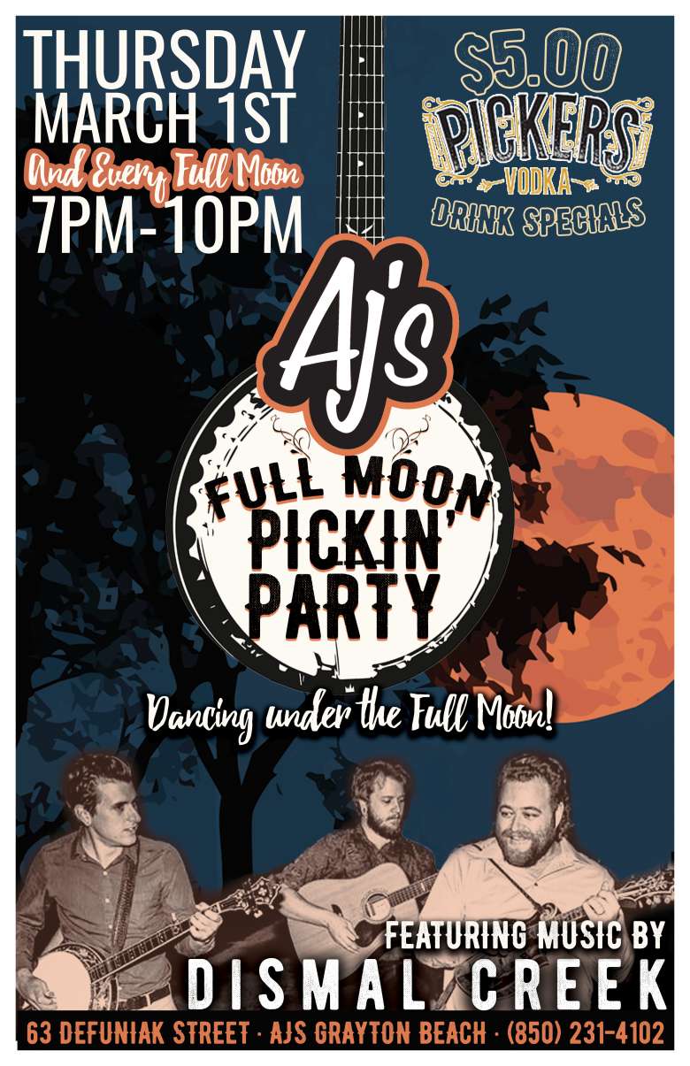 Dismal Creek AJ's Grayton Beach Full Moon Pickin Party